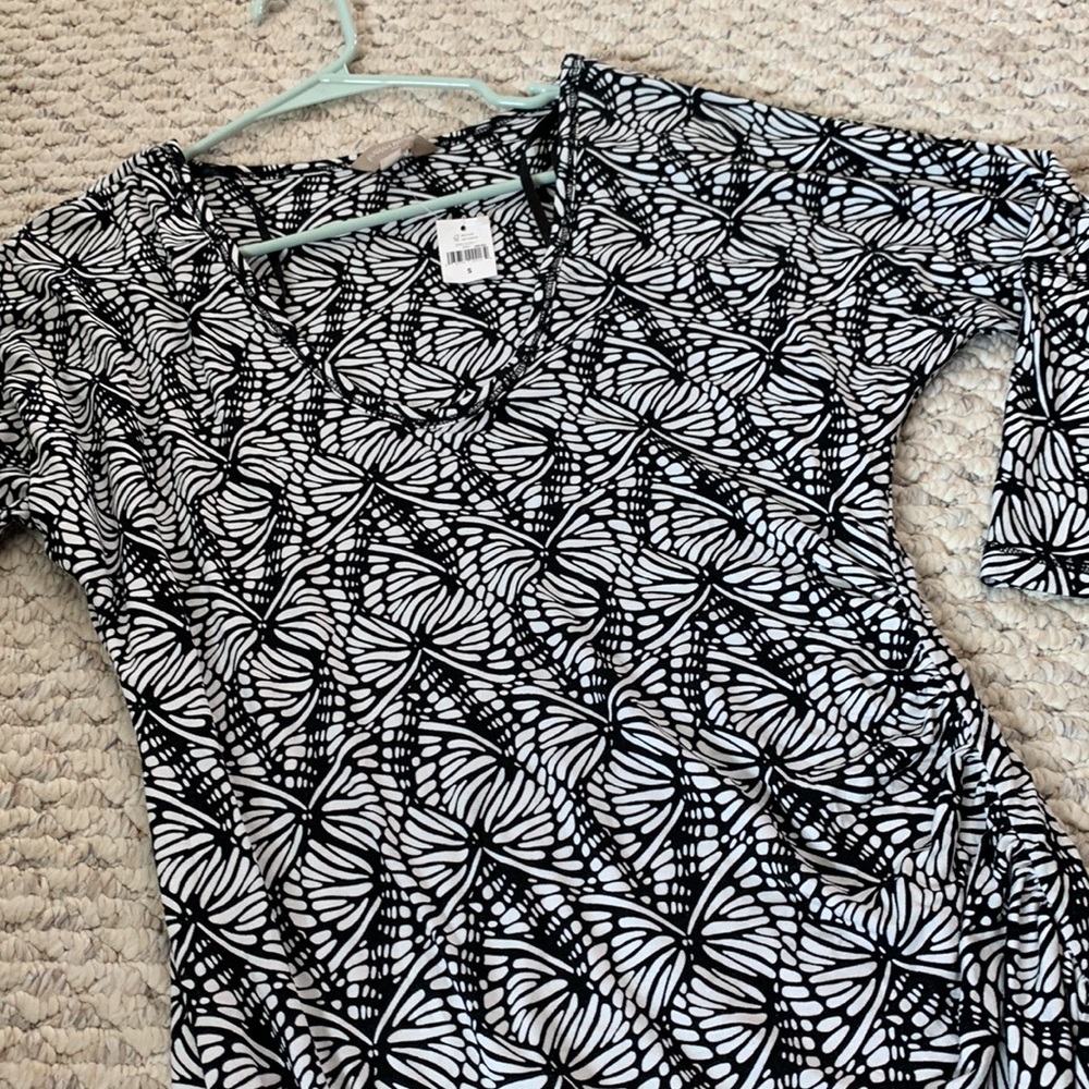 Black and White Butterfly dress